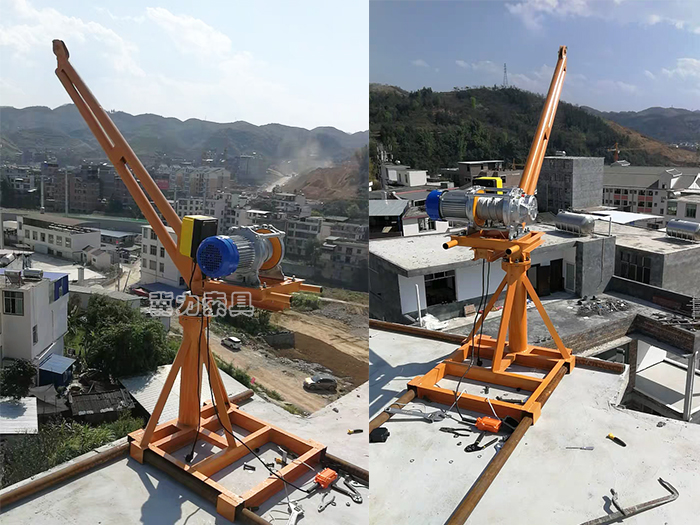 樓房電動提升機安裝完成