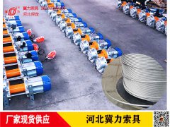 300-600KG電動提升機鋼絲繩是幾